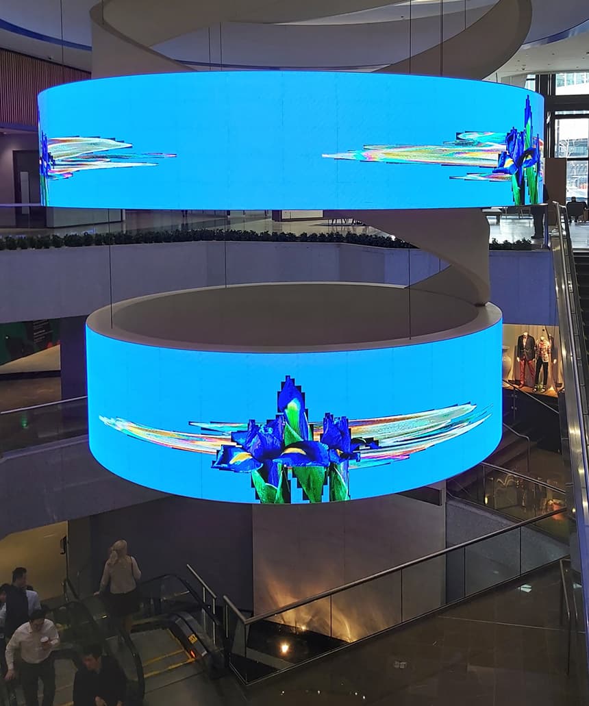 Installation view from the RBC head office in Toronto
